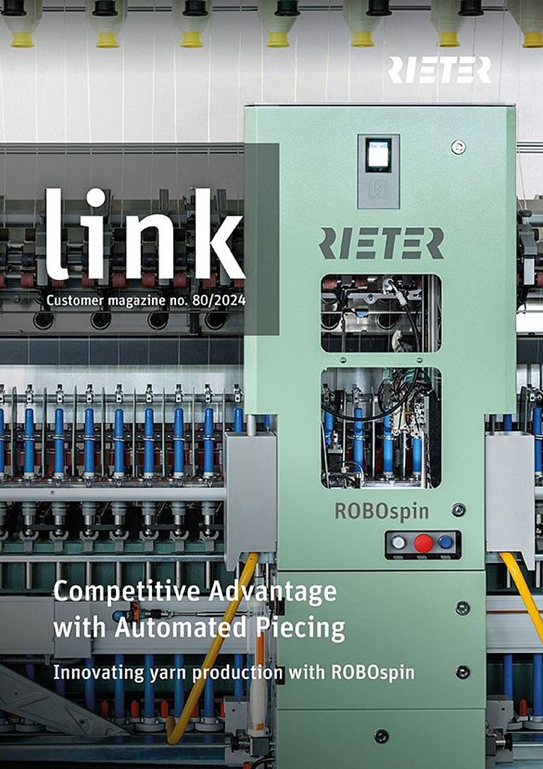 Cover Rieter Customer Magazine "link" No 80, June 2024