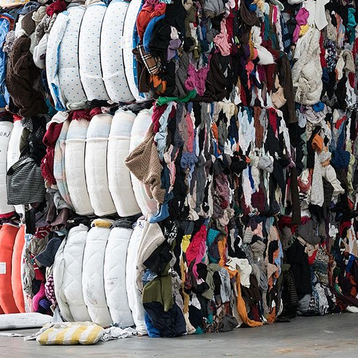 Potentially recyclable textile waste